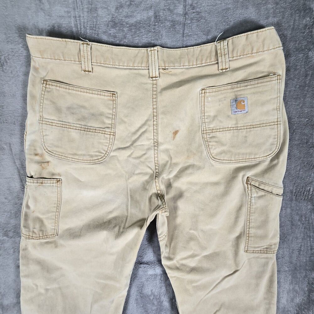 Thrashed Distressed Work Carhartt Double Knee Pants Mens 42x32 102802-918 - Picture 8 of 10
